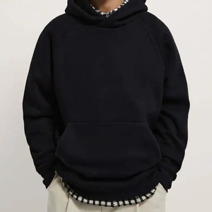 Sweat à capuche unisexe avec coupe ample 100% coton Basics Pull pour l'automne hiver Streetwear décontracté pour les couples - Product Image 2