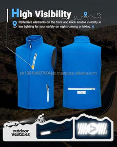 Zipper Sleeveless <b>Jacket</b> Vest <b>Lightweight</b> Windbreaker <b>Jacket</b> Fleece Lined Hooded Softshell Rain <b>Jacket</b> - Product Image 2