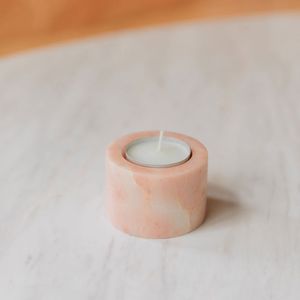 Handcrafted Marble <b>Tealight</b> <b>Holder</b> with Luxury Finish Heat Resistant for Easter Gifting & Home Decor - Product Image 3
