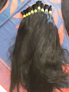 Paquetes de cabello humano de templo indio crudo Natural 100%, cabello liso y sedoso sin enredos, donante único, sin productos químicos - Product Image 5