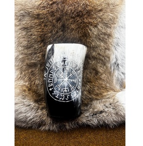 Verre à boire en corne naturelle, fait à la main, écologique, mug à boisson - Product Image 3