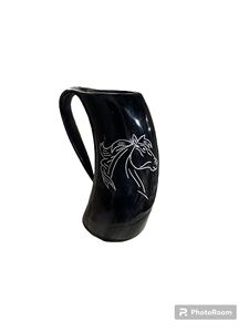 Nordique Viking Historique Fantasy Fabriqué À La Main Animal Tasse Tasse Poli Corne À Boire Tankard pour Verres Décoratifs - Product Image 2