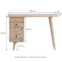 Bureau en bois de manguier Augustine