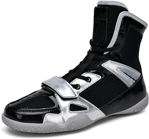 รองเท้าชกมวย OEM ขายส่ง ยี่ห้อใหม่ ผลิตตามสั่ง รองเท้าคิกบ็อกซิ่ง ฝึกซ้อม ฟิตเนส สวมใส่สบาย รองเท้ากีฬาสำหรับการฝึกซ้อม MS-BS-13 - Product Image 5