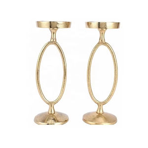 Candelabros niquelados martillados Pilar moderno Portavelas de diseño de aluminio martillado Juego de 3 para decoración de iluminación del hogar - Product Image 6