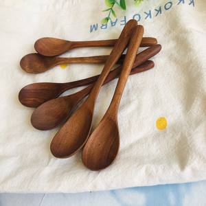 Artisanat Longan Cuillère En Bois Ustensiles De Cuisine Idéal Pour Servir La Soupe, Dessert Vaisselle Ustensile Pas Cher Prix Usine - Product Image 5