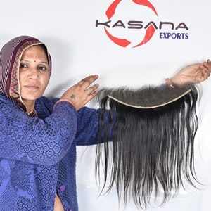 13*4 HD cierre al por mayor recto vietnamita paquetes de color natural pelo negro mujeres cutícula alineada tejido barato cabello humano - Product Image 5