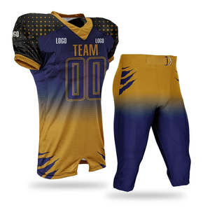 Uniforme y Camiseta de Fútbol Americano de Lujo, Diseño de Manga Corta, Logotipo Personalizado, Tela Resistente Antiarrugas, Venta al Por Mayor - Product Image 1