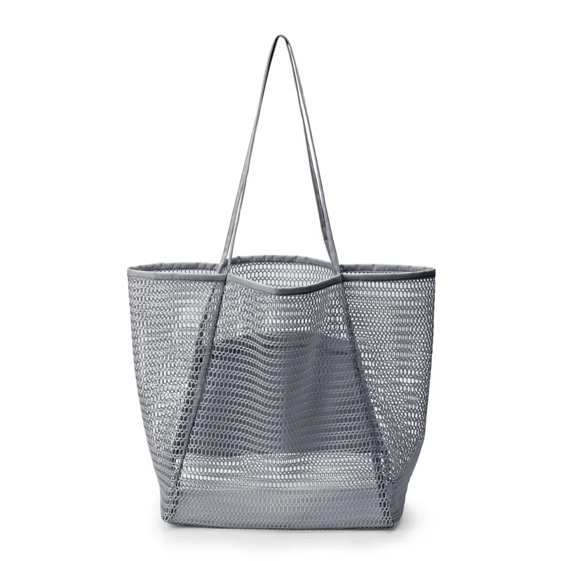 OEM Nylon mesh bag Fashion reusable durable shopping tote women shoulder bags