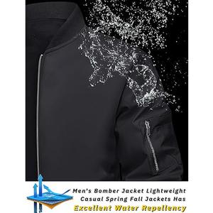 Veste bomber d'hiver sur mesure de haute qualité en gros pour hommes, taille plus, doudoune, lettres, laine, bras en toile, imperméable, vintage - Product Image 2
