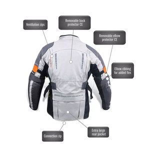 Chaqueta de Motociclismo Unisex de Alta Visibilidad, Impermeable, de Secado Rápido y Transpirable, Ropa Deportiva de Alta Calidad para Motociclismo, Textil para Carreras - Product Image 3
