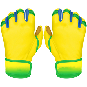 Guantes de bateo de béisbol de cuero Cabretta, puño corto, calidad deportiva Premium, ajuste cómodo y duradero, proveedor OEM - Product Image 1