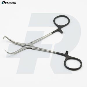 REMEDA Backhaus Abrazadera de toalla 13cm Curvada 1x1 Prong Sharp Backhaus Forceps Alemán Inoxidable - Product Image 6