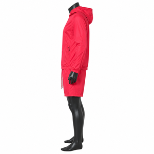 Conjunto de Chaqueta Cortavientos Ligera y Pantalones Cortos para Hombre, Ropa Deportiva con Capucha para Correr, Conjunto de Dos Piezas - Product Image 4