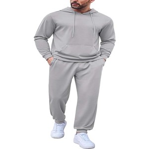 New Stylish Plain Fleece Cotton <b>Tracksuit</b> <b>Men</b> Wholesale Custom Color Gym Wear Clothing Sports Workout <b>Tracksuit</b> - Product Image 2