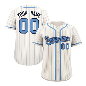 Maillot de baseball unisexe personnalisé de haute qualité, respirant, brodé, imprimé par transfert thermique, 100 % polyester, vêtements de sport, vente en gros, OEM - Product Image 2