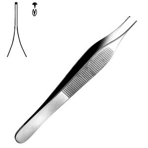 Fórceps rectos versátiles, instrumentos quirúrgicos dentales reutilizables, disección Manual de acero, agarre, plástico metálico compuesto dentado - Product Image 1