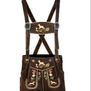 Shemax Trachten shorts pour hommes lederhosen gris ombré OEM personnalisé nouveau bavarois oktoberfest lederhosen - Product Image 1