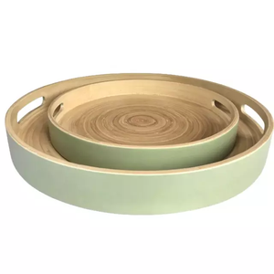 Plateau en bois de service de nourriture de restaurant d'hôtel de luxe fait sur commande de diverses couleurs avec la belle peinture d'émail d'extérieur - Product Image 6