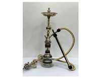 Chicha Miniature Arabe Traditionnelle Égyptienne Farida en Laiton Laqué de Luxe avec Tige en Cuivre de 65 cm – Offre Spéciale