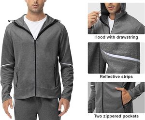 <b>Men</b> Casual Tracksuit, OEM Service 2 Piece Zip Top Light Weight Tracksuit Customized Designs tracksuit, 100% cotton - Product Image 5