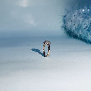 Bague élégante en or rose 14 carats avec diamants taille brillant SI3 I1 Clarity Fine Jewelry Vendeur Wholesale Collection Luxury Gift for her - Product Image 1