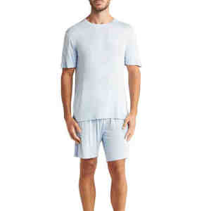 Active Wear 100% coton Twin Set T-shirt et short réguliers Logo personnalisé Twin Set Survêtement pour hommes - Product Image 1