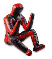 MMA Jiu Jitsu Brésilien Fait Main Lutte Grappling BJJ Dummy Noir, Judo Sac de Frappe Lancer Dummy pour Karaté, Boxe