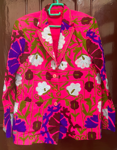 Blazer brodé Bohochic Suzani en forte demande Veste Femme Suzani - Product Image 1