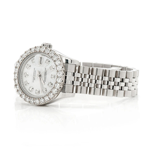 Reloj de Moda con Incrustaciones de Moissanita, Estilo Diamante VVS, para Hombre, de Acero Inoxidable, Cuarzo, Correa de 20 mm, Esfera de Vidrio Revestido - Product Image 2