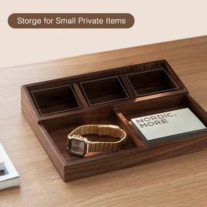 Sandalwood <b>Wooden</b> Desktop Organizer Pen Holder Remote Control <b>Storage</b> <b>Box</b> <b>Wooden</b> Crafts Remote Control Holder - Product Image 4