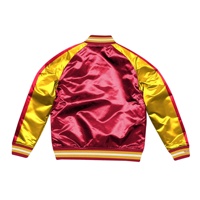 Chaqueta Varsity de Béisbol de Satén para Hombre de Alta Calidad, Personalizada, Tallas Grandes, Resistente al Viento, Transpirable, de Poliéster, para Invierno