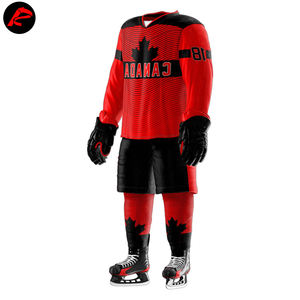 Vêtements de sport professionnels de haute qualité avec impression de logo personnalisé nouveau design ensemble d'uniformes de hockey sur glace - Product Image 4
