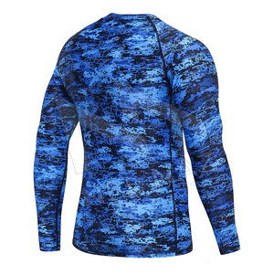 Vente en gros de haute qualité Jiu Jitsu Rash Guard personnalisé à manches longues MMA Compression Rash Guard pour hommes - Product Image 4