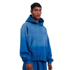 Sudadera con Capucha Oversize para Hombre, Estilo Vintage, Lavado Ácido, 500 GSM, 100% Algodón, Secado Rápido, Moda de Invierno - Product Image 4