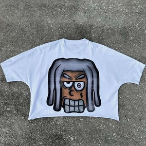 เสื้อยืด2025ครอปคุณภาพระดับพรีเมียมสำหรับผู้ใหญ่ผ้าฝ้าย100% 220 GSM เสื้อพิมพ์ลายผ้านอนย่นสกรีน3D 220กรัม - Product Image 1