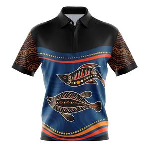 Venta al por mayor personalizado Upf 50 + ropa de pesca poliéster protección solar transpirable secado rápido manga larga Polo camisa de pesca - Product Image 4