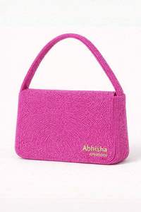 Sac à main en perles de créateur pour femmes, sac à main de luxe fait à la main avec des perles de cristal et de perles, élégant sac à main à poignée supérieure pour femmes - Product Image 6