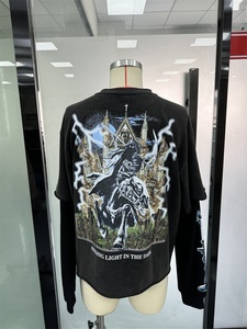 เสื้อยืดคอกลมแขนยาวสำหรับผู้ชายผ้าฝ้าย100% พิมพ์ลายสกรีนขนาดใหญ่ออกแบบได้ตามต้องการคุณภาพระดับพรีเมี่ยม - Product Image 5