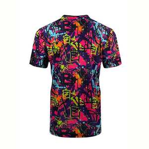Camiseta Deportiva Sublimada Colorida para Hombre, Personalizada con el Equipo de Fútbol Americano, Manga Corta, Cuello Redondo, Ligera, Transpirable y Antibacteriana - Product Image 6