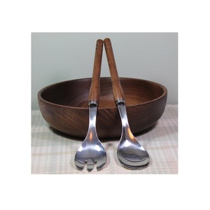 Servidor de ensaladas chapado en oro con mango recubierto negro, nuevo diseño, servidor de ensaladas de metal, precio al por mayor, cubiertos nuevos - Product Image 2