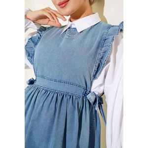 Veste Denim Robe Denim Bleu - Product Image 4