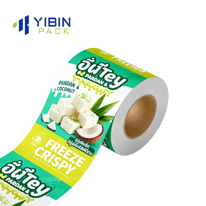 Customized 3 Layers Laminated Material Soft Plastic Packaging Aluminium Film Roll Packaging For Sachet Food Packaging