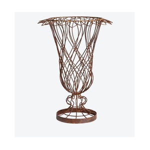 Maceta Decorativa Redonda de Alambre de Hierro Estilo Francés para Jardín y Flores - Product Image 5