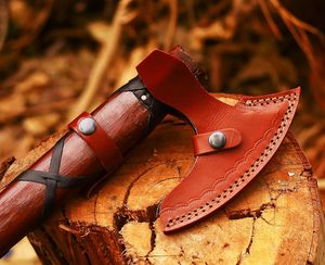 Wholesale Customized OEM/ODM Premium Survival <b>Axe</b> Damascus Steel Dual Head Design Industrial Grade <b>Wood</b> Cutting Viking <b>Axe</b> - Product Image 4