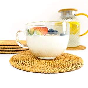 Hot Sale Latest Handmade Rattan <b>Placemats</b> & Coaster for Round Table Decorations <b>Christmas</b> OEM Rustic <b>Placemats</b> From Vietnam - Product Image 3