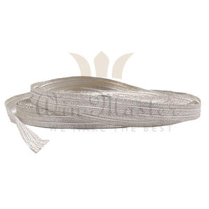 Dentelle en aluminium uniforme pilote en gros tresse d'argent de 3/4 pouces | Dentelle de tresse de haute qualité pour uniformes de cérémonie - Product Image 4