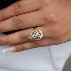 Bague de fiançailles de style victorien en or massif 18 carats certifiée IGI bijoux en diamant naturel bague en diamant 4 US - Product Image 4