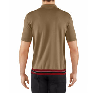 Polo de algodón con logotipo personalizado y estampado bordado de secado rápido, Polo de golf liso con cuello de poliéster, Polo de algodón transpirable - Product Image 5