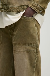 กางเกงยีนส์ซักได้สำหรับผู้ชายกางเกงยีนส์ทรงหลวมสไตล์ฮิปฮอปวินเทจสำหรับผู้ชาย - Product Image 2